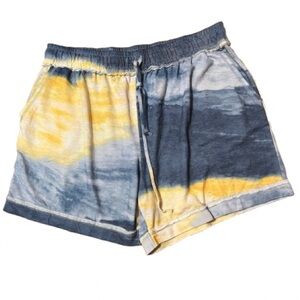 Live Well Lounge Stylish Tie-Dye Women's Shorts Size 14W